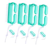 Ipetboom Juego De 8 Cepillos Para Uñas Cepillo Para Fregar Uñas Para Manicura Y Pedicura Cepillo Para Limpiar Uñas Cerdas Suaves Mango Verde Cepillo Para Uñas Para Quitar El Polvo