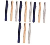 Ipetboom Juego De Pasadores De Corbata Para Boda Broche Para Corbata De Padrino Pasadores De Corbata Clásicos Accesorios Para Corbata De Hombre Pasador De Corbata 3 piezas x 4