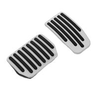 Ipetboom Juego de Pedales de Freno y Acelerador para/y Aleación de Aluminio Color Plateado Cubiertas de Pedales para Accesorios Interiores de Coche Conjunto 2 Piezas Uso Automotor