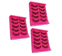 Ipetboom Juego de Pestañas Postizas Reutilizables 15 Pares Pestañas de Simulación Natural Fácil de Aplicar Efecto Acampanado