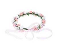 Ipetboom Juego De Pulseras De De Doble Accesorios Manuales Para Niños Flor De Espuma De Pe Blanca 1 Ud