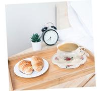 Ipetboom Juego de Taza de Café de Cerámica 1 Juego Taza Decorativa Antideslizante para Hogar y Oficina para y Café