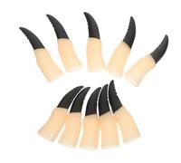 Ipetboom Juego De Uñas De Bruja Postizas Accesorio Para Halloween Decoración De Disfraz De Bruja