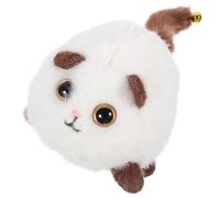 Ipetboom Juguete Peluche Gato Blanco con Rabo Móvil Muñeco de Felpa Decorativo para Habitación Regalo Divertido para Amigos y Novias Diseño Adorable y Suave para Sofá y Cama