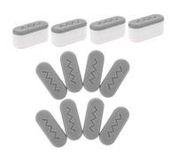 Ipetboom Kit de 12 Topes Aplicables para Asiento de Inodoro de Silicona Elevadores Antisalpicaduras de Altura Ajustada Accesorios para Tapa de Inodoro Compatibles para Uso Hogar y Hotel