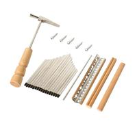 Ipetboom Kit de 17 Teclas Metálicas para Kalimba Accesorios para Piano de Pulgar Piezas para Armar y Reparar Kalimba Sonido Puro y Fácil Montaje para Práctica Musical