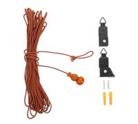 Ipetboom Kit de Accesorios para Persianas Venecianas y Cortinas Enrollables de Bambú Cordón Reforzado y Herrajes Metálicos, Compatible Cortinas Retro y Estores de Paja Color Aleatorio
