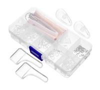 Ipetboom Kit De Almohadillas Nasales Para Gafas Con Forma Ergonómica Antideslizantes y Duraderas De Reparación Con Cojines Suaves Para Puente Nasal Cómodo Para Reducir Presión y Renovar Tus