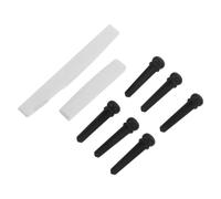 Ipetboom Kit de Clavijas para Puente de Guitarra Acústica con Pasadores de Ébano Sillín y Tuerca para Reemplazo Fácil y Mejora de Afinación Compatible con Varios Modelos