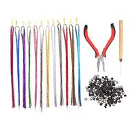 Ipetboom Kit De Extensión De Pelo De Extensiones Sintéticas Postizo De Mujer Para Fiestas Temáticas