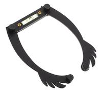 Ipetboom kit de microblading de cejas hilo para enhebrar cejas kit de delineado de cejas kit de mapeo de cejas mapeo de regla de cejas kit moldeador de cejas aleación de aluminio Black