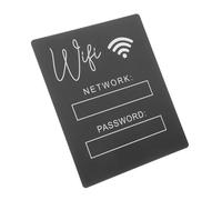 Ipetboom Letrero Acrílico Wifi Minimalista para de Invitados Diseño Elegante y para Hogar Oficina y Actualización de y Instalación