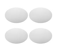 Ipetboom Lienzos para Pintar Redondos Blancos 4piezas de Lienzo Reutilizable Compatibles Pinturas al Óleo para Práctica Artística y Educación en Arte