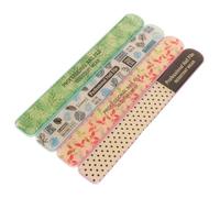 Ipetboom Limas de Uñas de Acero Inoxidable 4 Piezas Mango Antideslizante para Manicura y Pedicura, Herramientas de Pulido y Bloque Abrillantador para Cuidado Profesional en Casa y Salón