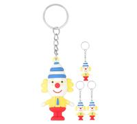 Ipetboom Llaveros De Payasos Pequeños De Plástico, Colgantes Decorativos Para Mujer, Colorido Diseño De Circo, Para Mochilas y Bolsos, Paquete De 4 Piezas Para Fiestas y Eventos