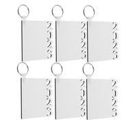 Ipetboom Llaveros para Sublimación Graduación 2026, Llavero Mdf 70x50x3 Mm 15 G, 6 Piezas para Fiesta y Recuerdo Temporada Graduación Jardín de Infantes y Universidad