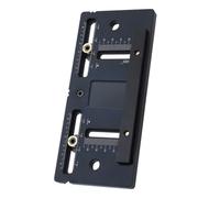 Ipetboom Localizador de Punzonado Ajustable para Carpintería Posicionador de Agujeros de Aleación de Aluminio Herramienta Manual para Instalación Precisa de Tiradores Muebles y Puertas