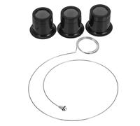 Ipetboom Lupa de Relojero Clip Ajustable Transparente, Lente de Aumento 5x/10x/15x, Herramienta Multifuncional para Reparación de Relojes, Joyería y Lectura, 4 Piezas