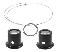 Ipetboom Lupa Máscara para Ojos Gafas De Joyero para Reparación De Relojes Lupa De Lectura para Joyería y Relojería