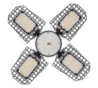 Ipetboom Luz LED para Garaje Plegable 100w Luz de Techo de Almacén Ahorro Energético Cálida Multiángulo para Taller y Uso Industrial