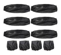 Ipetboom Mangas de Soldadura Resistentes al Calor 5 Pares Mangas Protectoras para Brazos de Piel Sintética Anti-Quemaduras Abertura Elástica para Trabajos de Soldadura Fundición y