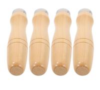 Ipetboom Mango de Madera Ergonómico para Lima Manual 12 Pulgadas 4 Piezas para Fabricación de Artesanías y Herramientas de Bricolaje, Repuesto Resistente para Escofinas y Limas