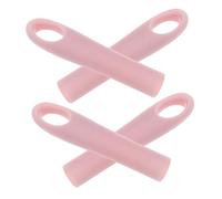 Ipetboom Mango Para Palo De Fregona De 16 Mm Antideslizante Orificio Para Colgar, Repuesto Plástico Para Escoba, Juego De 4 Unidades Color Rosa Claro, Compatible y Duradero Para Limpieza Doméstica