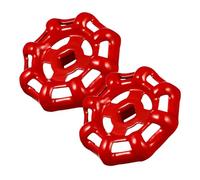 Ipetboom Manija de Válvula de Cierre de Hierro Fundido 8 y 6 Ángulos, Diámetro Exterior 45 Mm, 2 Piezas para Reemplazo de Manijas de Grifos y Válvulas de Compuerta, Uso en Fontanería