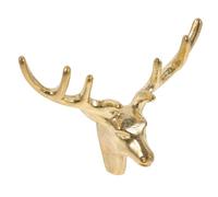 Ipetboom Manija del Gabinete de Latón Cabeza de Ciervo Tirador Metálico para Armario y Cajones Accesorio Vintage para Muebles Tamaño 19 Adecuado para Decoración del Hogar