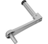 Ipetboom Manivela para Tendedero de Ropa 6 Dientes Accesorio para Elevador de Balcón Asa Ergonómica de Metal Plateado Repuesto Práctico para Secado en Hogar y Lavandería