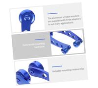 Ipetboom Manivela Ventana de Aluminio Azul para Coches Juego de Manillas con Adaptadores y Clip de Montaje Repuesto para Puertas Laterales con Sistema Manual