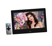 Ipetboom Marco de Fotos Digital 7 Pulgadas 800x480 Pantalla LED Negro Álbum Electrónico Reproductor de Fotos Digitales con Soporte USB y Ranura para Tarjeta de Memoria hasta 32 GB
