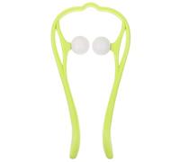 Ipetboom Masajeador de Cuello Giratorio Rodillo Manual de Cuello Masajeador de Tejido Portátil para Uso Doméstico de Tensión Ergonomía para y