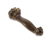 Ipetboom Masajeador de Ojos de Madera Natural Palo de Masaje Facial de Sándalo, Herramienta Manual Portátil para Acupuntura y Cuidado Ocular Diario, Alivia Bolsas y Ojeras, Uso Frío