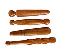 Ipetboom Masajeador De Pies De Madera Masaje De Pies 4 Piezas Palo De Masaje Punteros De Acupuntura Portátil Para Uso Doméstico Relajación y Alivio Del Estrés