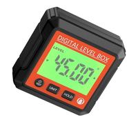 Ipetboom Medidor de Ángulos Digital Magnético Multifuncional Transportador Mini Inclinómetro con Pantalla LCD Retroiluminada para Medición Precisa y Portátil