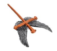 Ipetboom Metal Wall Cross With Angel Wings Handcrafted Cast Iron Spiritual Sculpture Decorative Religious Art For Home Altar Baptism And Sacred Spaces