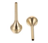 Ipetboom Mini Jarrón de Cobre para Decoración del Hogar, 2 Piezas, Florero de Metal para Arreglo Floral en Mesa