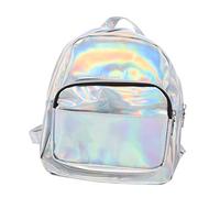 Ipetboom Mochila De Dibujos Animados Brillante Mochila De Unicornio Moderna Para De Moda Para Viajes Antirrobo Color Plateado