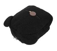Ipetboom Mochila de Felpa Storage Bags Sling Bag mochilade Viaje Pack Viaje Mochila de Peluche para niñas Lindas Mochilas Mochila de Moda de Mujer Preciosa Mochila Informal PU Black