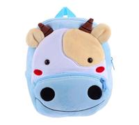 Ipetboom Mochila para Niños de Peluche Animal Vaca Mochila Jardín de Infantes Correas Ajustables Adorable para Niños en Escuela Paseos y Viajes