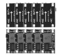 Ipetboom Módulo Regulador de Voltaje DC-DC Mini 3a Ajustable 5v, Convertidor Reductor PCB, 10 Unidades para Electrónica, Control de Potencia y Proyectos Voltaje