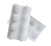 Ipetboom Molde de Silicona para Hornear Cavidades Forma de Piña y Piña Molde para Pasteles Mousse Chocolate y Helados Color Blanco Antiadherente y Fácil Limpieza