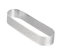 Ipetboom Molde Ovalado para Tartaletas 11,9 Cm Acero Inoxidable para Mousse Tarta de Frutas de Limpiar Deslizante