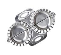 Ipetboom Molde para Hacer Dumplings de Acero Inoxidable 304, Herramienta para Empanadillas con Doble Cara que Sella la Masa y Facilita la Preparación Rápida en Casa