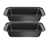 Ipetboom Molde para Hornear Pasteles 2 Piezas Antiadherente de Piedra Maifan, Bandeja para Repostería 350 G, Molde para Pan Tostado de Queso, Resistente a Altas Temperaturas, Fácil