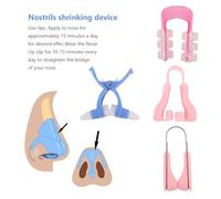 Ipetboom Moldeadores de Levantamiento de Nariz 4 Unidades Silicona Transparente para Mujeres y Niñas Corrección del Puente Nasal Cuidado Facial Diario Color Aleatorio