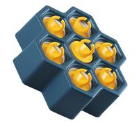 Ipetboom Moldes para Hacer Helados Caseros de Plástico Azul Marino con Diseño de Dibujos Animados Reutilizables y Prácticos para Polos Yogur y Cubitos de Hielo Kit DIY Fácil de Usar para