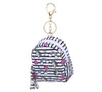 Ipetboom Monedero Adorable para Niña Diseño de Unicornio y Rayas de Arcoíris, Mini Bolsa de Almacenamiento de PU, Compacto y Ligero para Cables y Monedas, Colorido y Práctico
