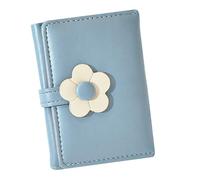 Ipetboom Monedero para Niñas Diseño de Flores, Billetera Portátil de PU Cuero Almacenamiento Clasificado, Estilo Coreano Simple para Uso en Casa y Exterior